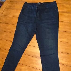Old navy rockstar dark denim jeans